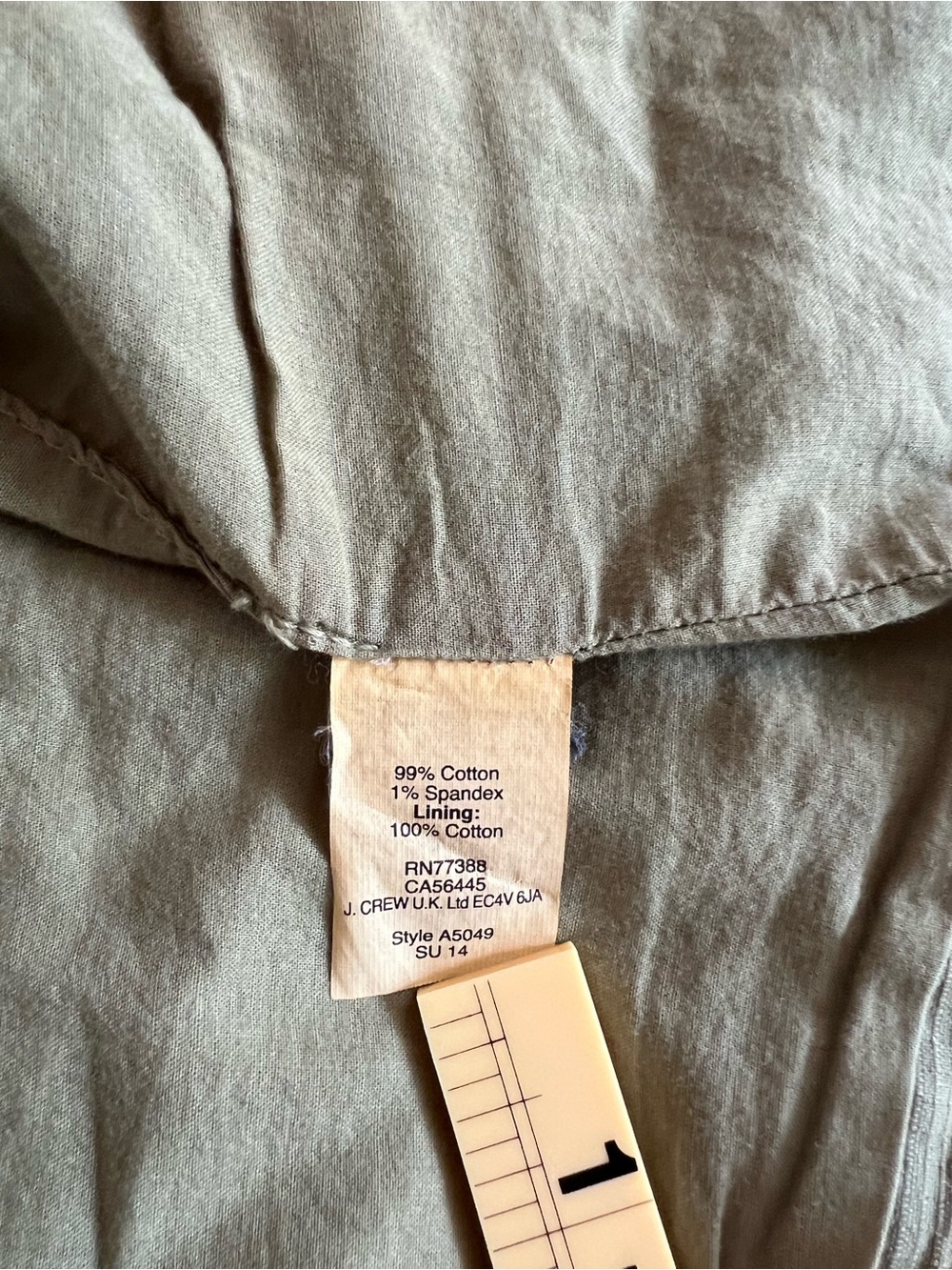 Madewell Olive Utility Vest Sleeveless Zip Front - Picture 8 of 9